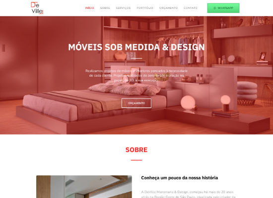 Imagem de Portfólio do cliente Deville Marcenaria